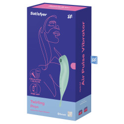 Satisfyer Stimulateur à clitoris connecté Twirling Pro Satisfyer Vert